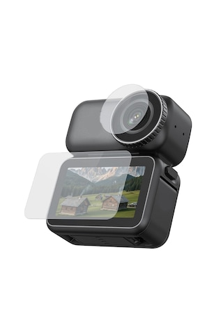 Teknoroket Djı Osmo Nano Uyumlu Ekran + Lens Temperli Cam Koruyucu 9h Şeffaf