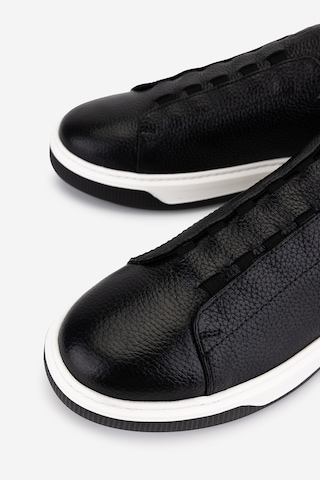 Valmenti Erkek Hakiki Deri Siyah Floter Sneakers & Spor Ayakkabı 1212 2505 Erk Ayk Y26 Sıyah Fltr