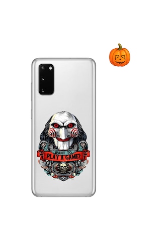 Dali Design Samsung Galaxy S20 Uyumlu Şeffaf Kılıf Horror 7 Tasarımlı