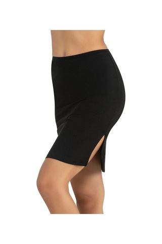 Fabony Bayan Diz Üstü Kısa Jüpon 1230 Beyaz