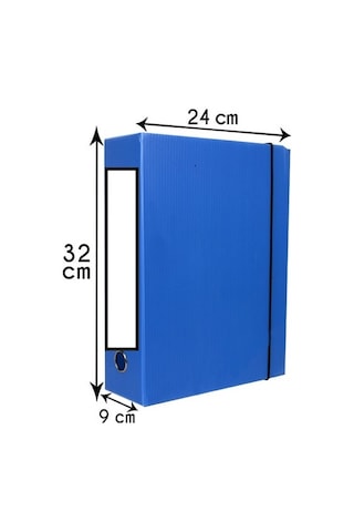 Saraoğlu Arşiv ve Proje Kutusu 24 x 32 x 9 CM Mavi 50 Adet