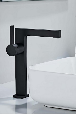 Sera Uzun Lavabo Bataryası Mat Sıyah Mat Siyah