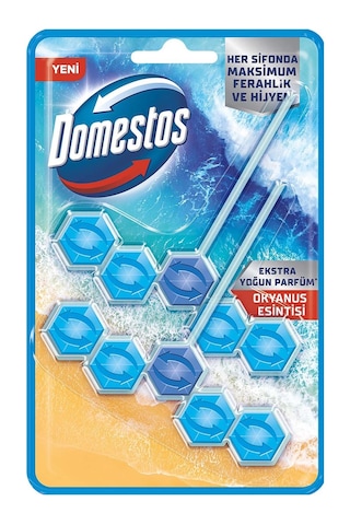 Domestos 5'li Güç Tuvalet Bloğu Okyanus Ferahlığı 2 x 100 G