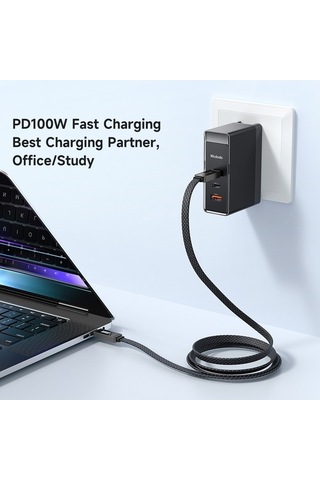 Moly Mcdodo Ca-4470 1.2m Pd 100w Ritim Serisi Işık Ekranı C Tip-c Veri Kablosu