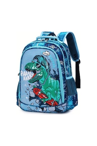 Maxaccess Dinosaur Single Bag Unicorn Dino Print Okul Cantasi Buyuk Kapasiteli Hafif Sirt Cantasi Dinozor Tekli Çanta
