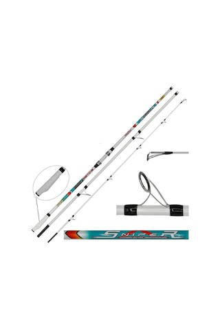 Portfish Sniper 425cm 300gr 3parça Im8 Karbon Surf Kamış 1