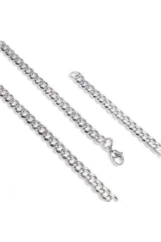 Çelik Erkek Zincir Kolye 1.6mm 9186 Gümüş