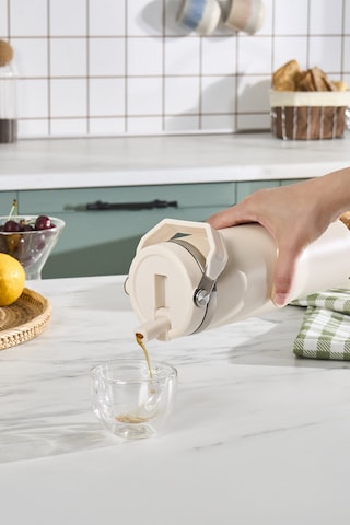 Emsan Star Ice Pipetli Çelik Sızdırmaz Termos Krem 900 Ml Krem