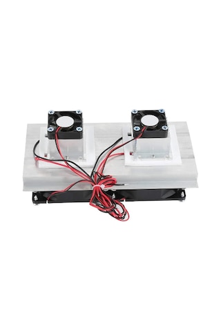 12v Yarıiletken Soğutucu Çift Fan Soğutma Sistemi Mini Buzlular İçin Kompakt Soğutma Modülü Klimalar Dıy Soğutma