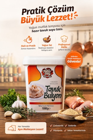 Tavuk Bulyon Toz 1000 Gr Chicken Bouillon Tavuk Suyu
