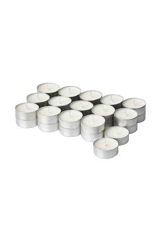 Kokulu Tealight Mum, Açık Bej, 3.5 Saat, Vanilya Acı Kahverengi