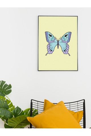 Kelebek Tasarımlı 24 33 Cm 350 Gr. Kuşe Kağıt Poster Pytkpstr050