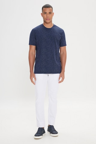 AC&Co / Altınyıldız Classics Erkek Lacı Slim Fit Dar Kesim Bisiklet Yaka Pamuklu Kısa Kollu Tişört Lacı