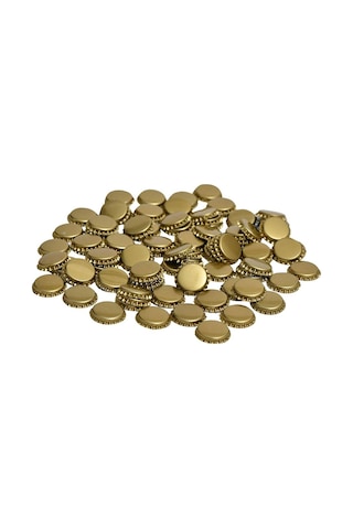 Soda Gazoz Bira Konserve Şişe Kapağı Taç Metal Kapak 250 Adet Gold
