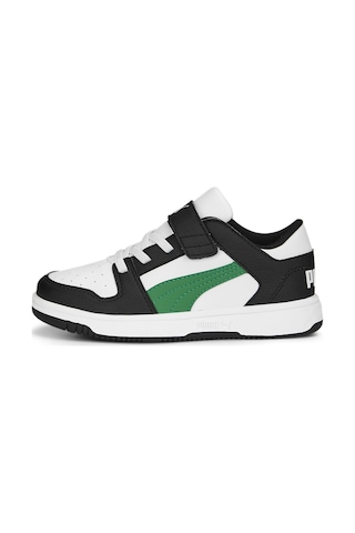 Puma Rebound Lay-up Lo Bantlı Çocuk Ayakkabı 370492 18 Beyaz