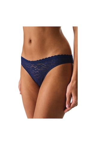 Penti Lacivert Easy Lace Dantel V Model Slip Külot