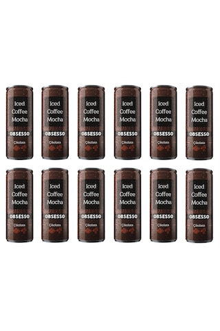 Obsesso Çikolata Soğuk Kahve 250 Ml X 12 Adet Hazır
