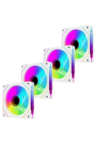 Rampage 7c-120b 120 120 25mm Double Ring Aynalı Argb Beyaz 4 Lü S