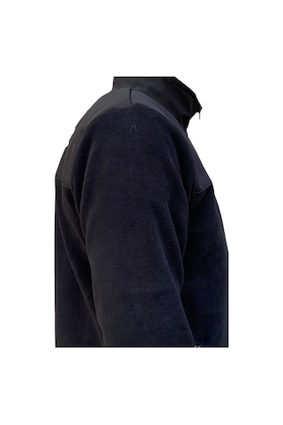 Lukitus Erkek Anti Pilling Tüylenme Yapmaz Polar Sweatshirt Mont Siyah