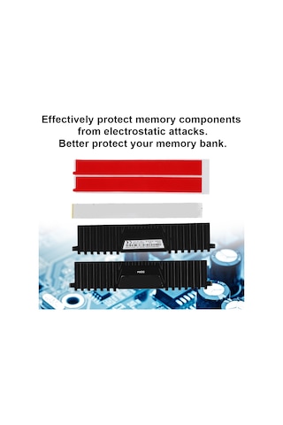 Mufunye 2 Adet Masaüstü Bellek Soğutucu Yeleği - Ddr/ddr2/ddr3/ddr4 Uyumlu, Alüminyum Malzeme İle Etkili Isı Dağıtımı Ve Koruma