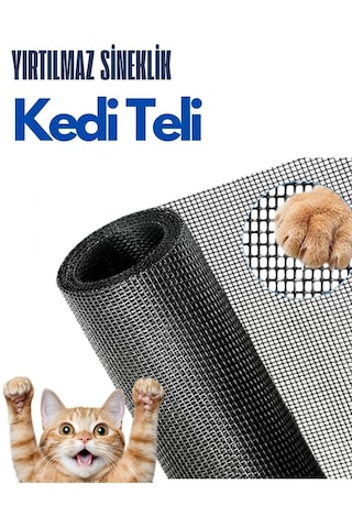 Yırtılmaz Sineklik Kedi Teli Pet Tül En-Boy - 80 CM-1 M