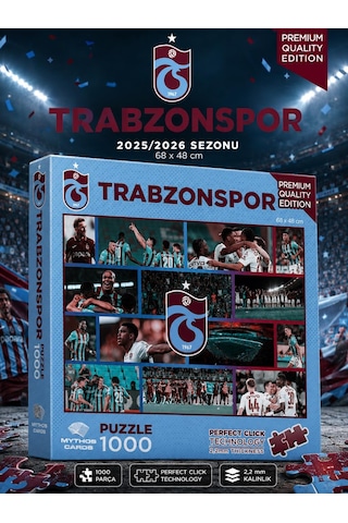 Mythos 1000 Parça Puzzle Trabzonspor 2025/2026 Sezonu 68 X 48 Cm Resmi Lisanslı