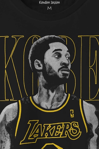 Kobe Bryant Los Angeles Lakers No 8 Basketball Baskılı Tişört Unisex T-shirt 001