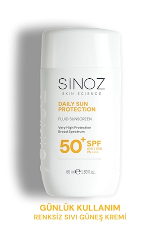 Sinoz Günlük Kullanım için Yüz Güneş Kremi SPF50+ 50 ML