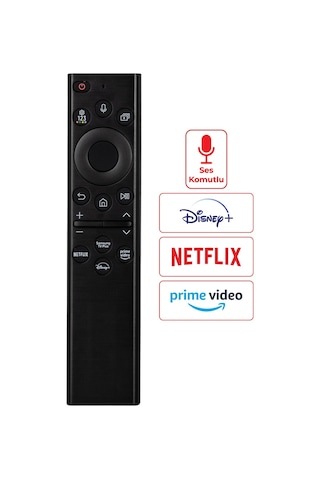 Samsung Uyumlu Rm g2300 V2 Netflix Prime Video Tv Plus Disney+ Tuşlu Ses Komutlu Lcd Led Kumandası