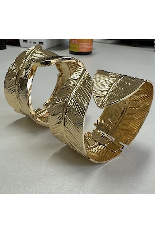 Ranyeek Yeni Desen Yaprak Şekilli Metal Yaylı Pervane Kancası - Delme Yok, Zengin Tasarım, Dayanıklı Alaşımlı Pervane Tutucu