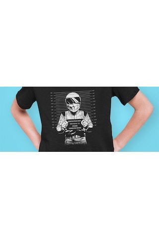 Bumeta Dunsfold Polis Departmanı Suçlu Çocuk Tişört T-shirt Siyah