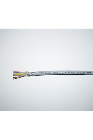 8X0.22 Lıy St Cy %100 Bakır Sinyal Ve Kontrol Kablo 5 Metre
