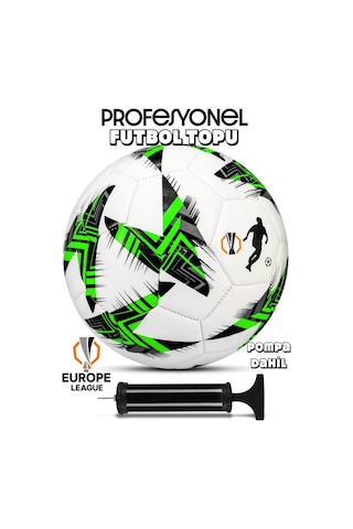 Futbol Topu - Dayanıklı Sert Zemin Ve Halı Saha İçin Mükemmel Performans Yeşil - Pompalı Set Yeşil
