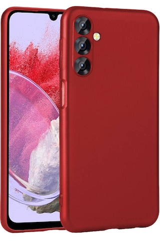 Zore Galaxy Uyumlu M34 5g Kılıf Premier Silikon Kapak - Kırmızı Kirmizi
