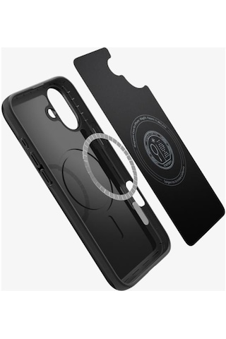 Spigen Apple Uyumlu iPhone 16 Plus İle Kılıf Tough Armor Mag Magsafe Black