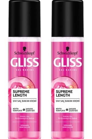 Schwarzkopf Gliss Supreme Length Sıvı Saç Bakım Kremi 2 x 200 ML