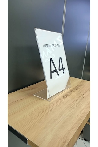 Uzmangrupraf Uzman Grup Raf A4 Pleksi Fiyat Etiketliği - 3'Lü Paket - L Tipi-