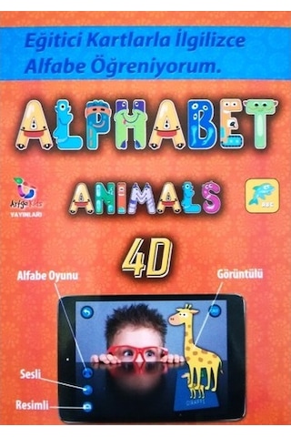 Alfabe 4d Canlanıyor Artırılmış Gerçeklik Kartları