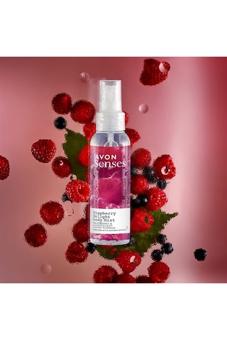 Avon Senses Raspberry Delight Frambuaz ve Siyah Frenk Üzüm Kokulu Vücut Spreyi 100 ML