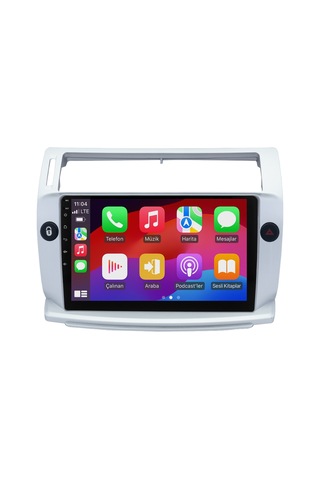 Citroen C4 Android Multimedya Sistemi 2005-2011 8gb Ram, 64gb Hafıza, Bluetooth, Carplay & Android Auto Kamera 9"