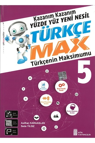 Ata 5.Sınıf Türkçe - Matematik - Fen Bilimleri - Sosyal Bilgiler Max Seti + Rotring Kalem Seti Hediyeli
