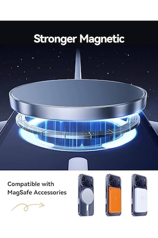 Apple iPhone 17 Pro Max Uyumlu Magsafe Destekli Darbeye Dayanaklı Şeffaf Kılıf