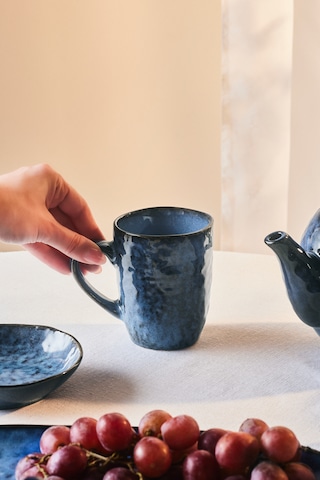 Karaca Nebula Blue Kupa 355 Ml Mavi