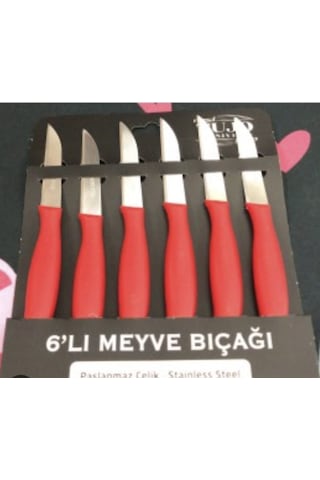 Tujo Paslanmaz Çelik 6'lı Meyve Bıçağı