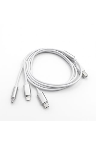 3'ü 1 Arada Usb Tip-b Midi Yazıcı Kablosu 1.5 Metre Type-c Micro İos Uyumlu Enstrüman Veri Aktarımı Cr91