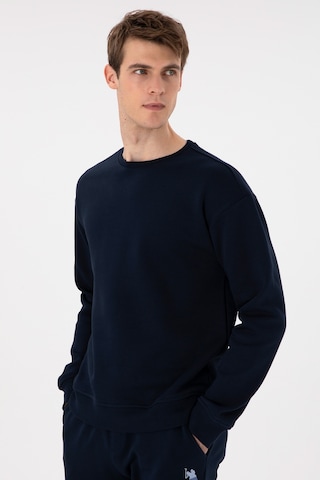 U.S. Polo Assn. Erkek Comfort Fit Bisiklet Yaka Lacivert Sweatshirt 50293438-VR033
