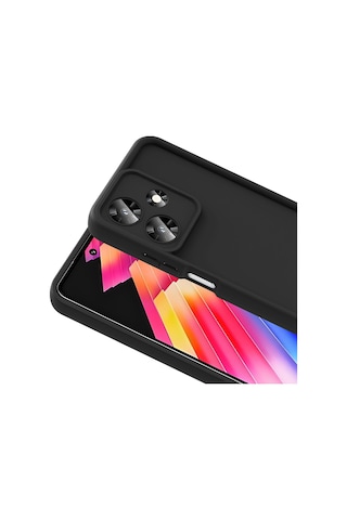 Rba Aksesuar İnfinix Hot 30i Kılıf Kamera Korumalı Rba Ananas Kapak - Siyah Siyah