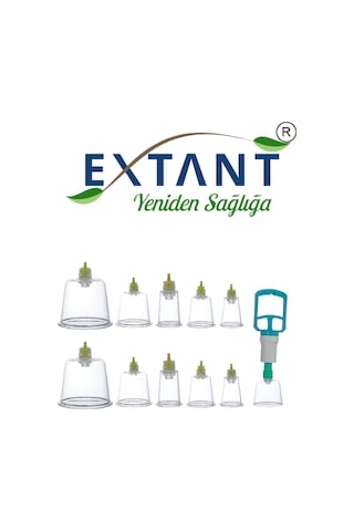 Extant Hacamat Masaj Sel Kupası 100'lü 7 CM + Pompa