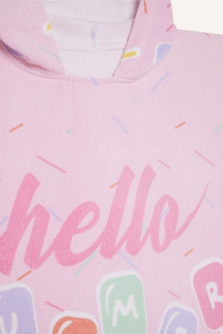 Defacto Kız Çocuk Desenli Pamuklu Panço Havlu E3917a825smpn1 Pembe