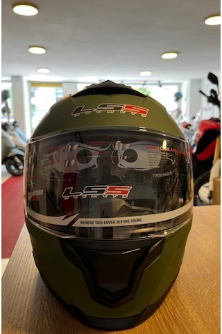 Ls5 Çene Açılır Motosiklet Kaskı Yeşil